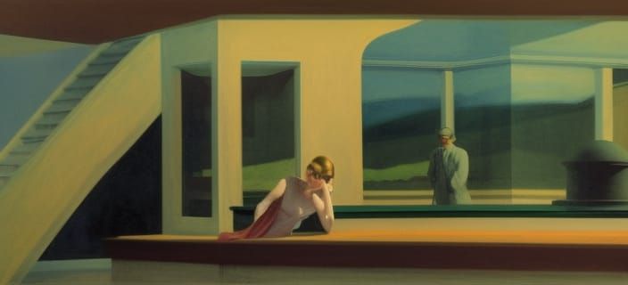 Melancholy Landscape Inspired by Classical and Abstract Art