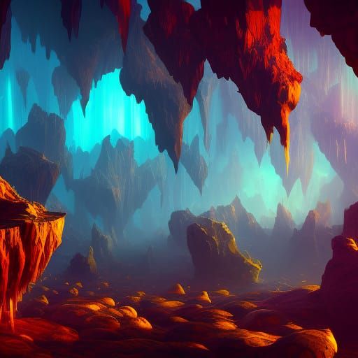 Crystal Muffins in Detailed Fantasy Landscape