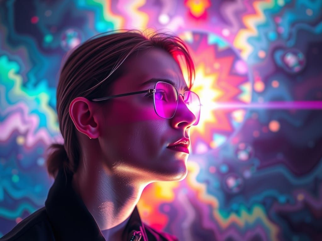 Prism Refracts Light in Surreal Cosmic Display