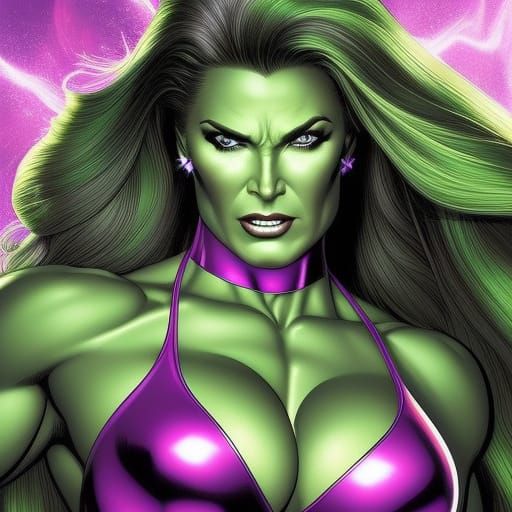 Concept design of actress Linda Carter as Jennifer Walters, ...