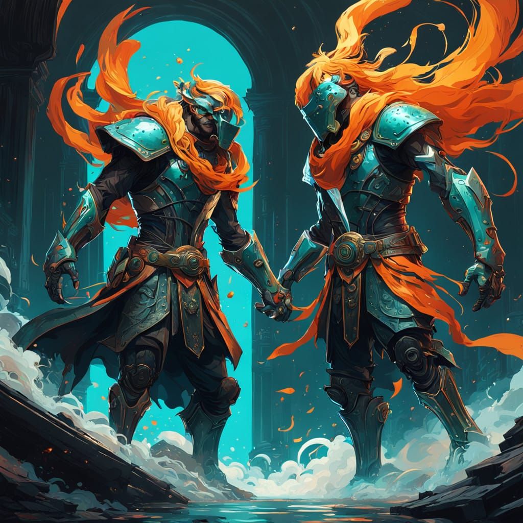 High-Octane Enemies Confrontation in Triadic Colors