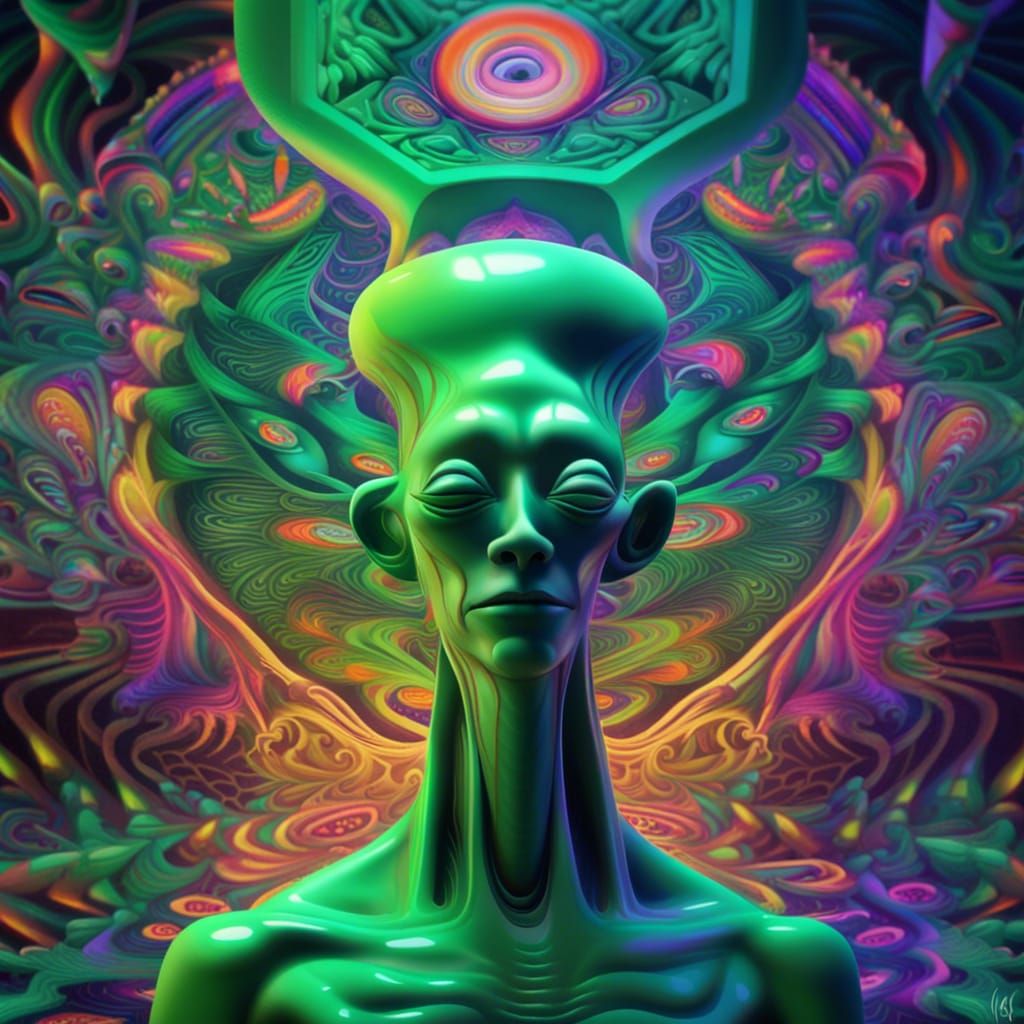 Text Prompts

"Trippy dmt world with cool green alien sharp focus 8k smiling funny cinematic levitating monk peace vibra...