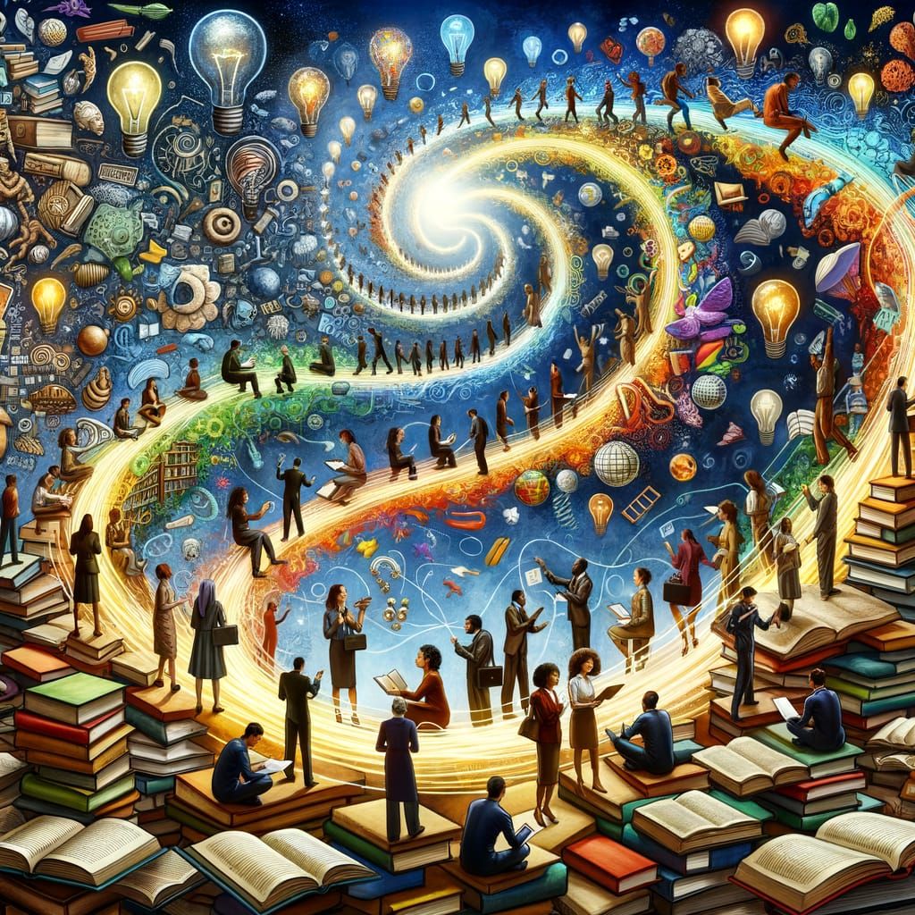 Endless Spiral of Knowledge and Diverse People