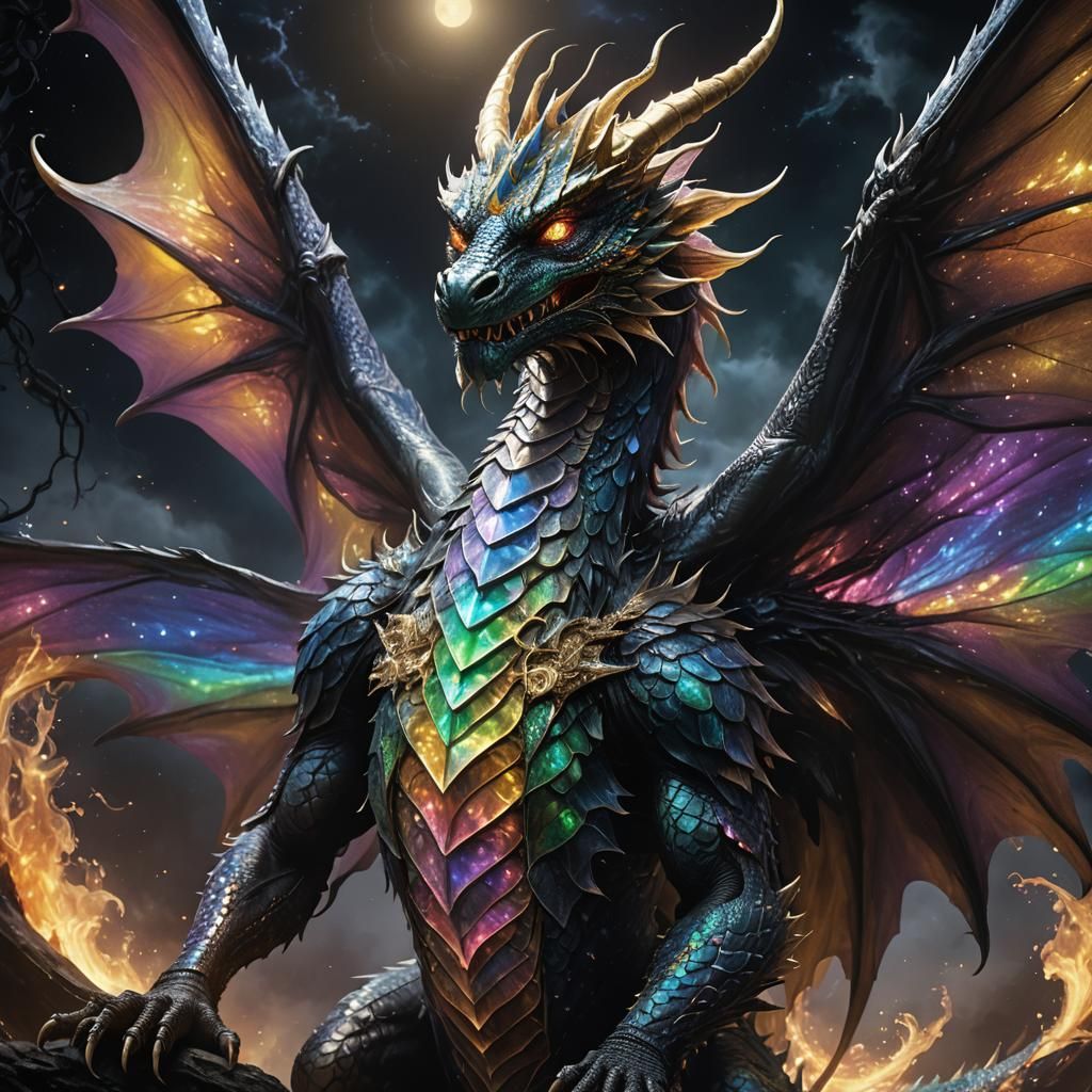 Celestial Seraphim Dragon in Ethereal Splendor