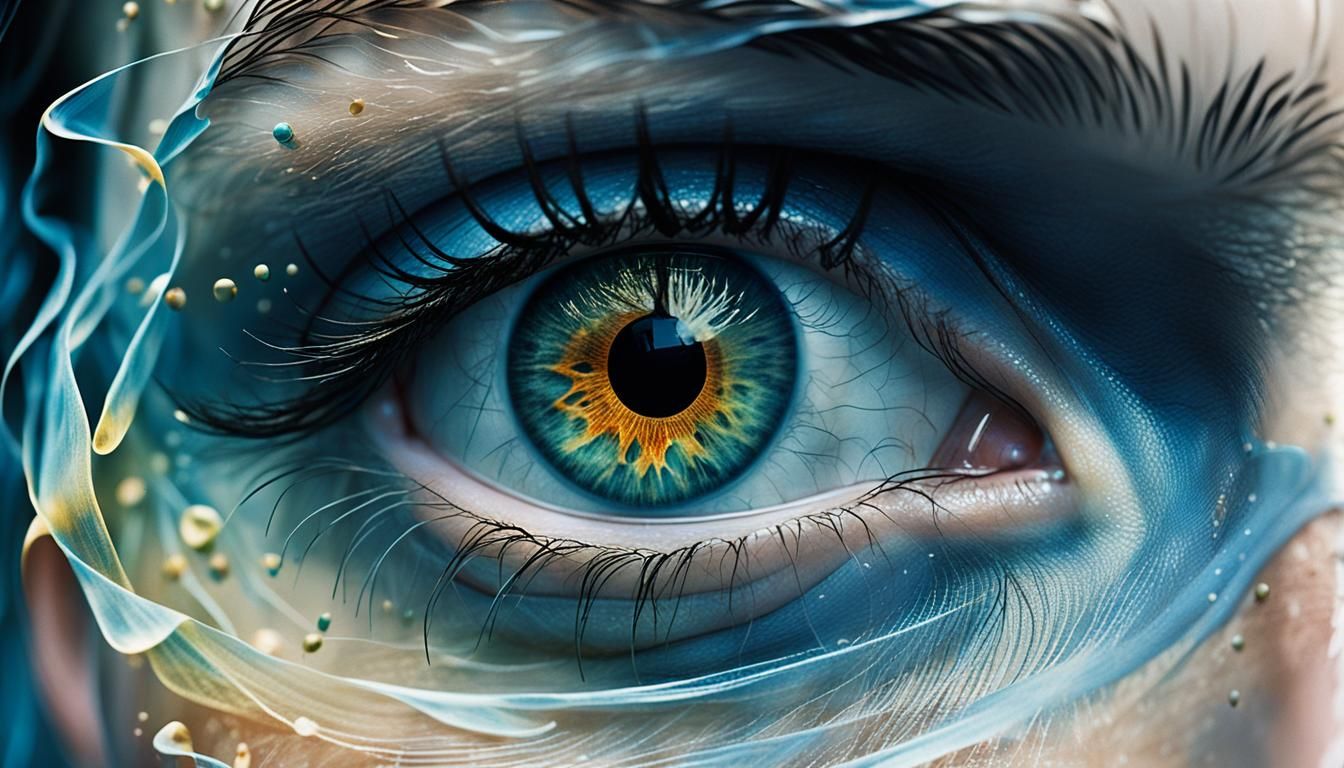 Prophetic Numbers: Double Exposure Portrait