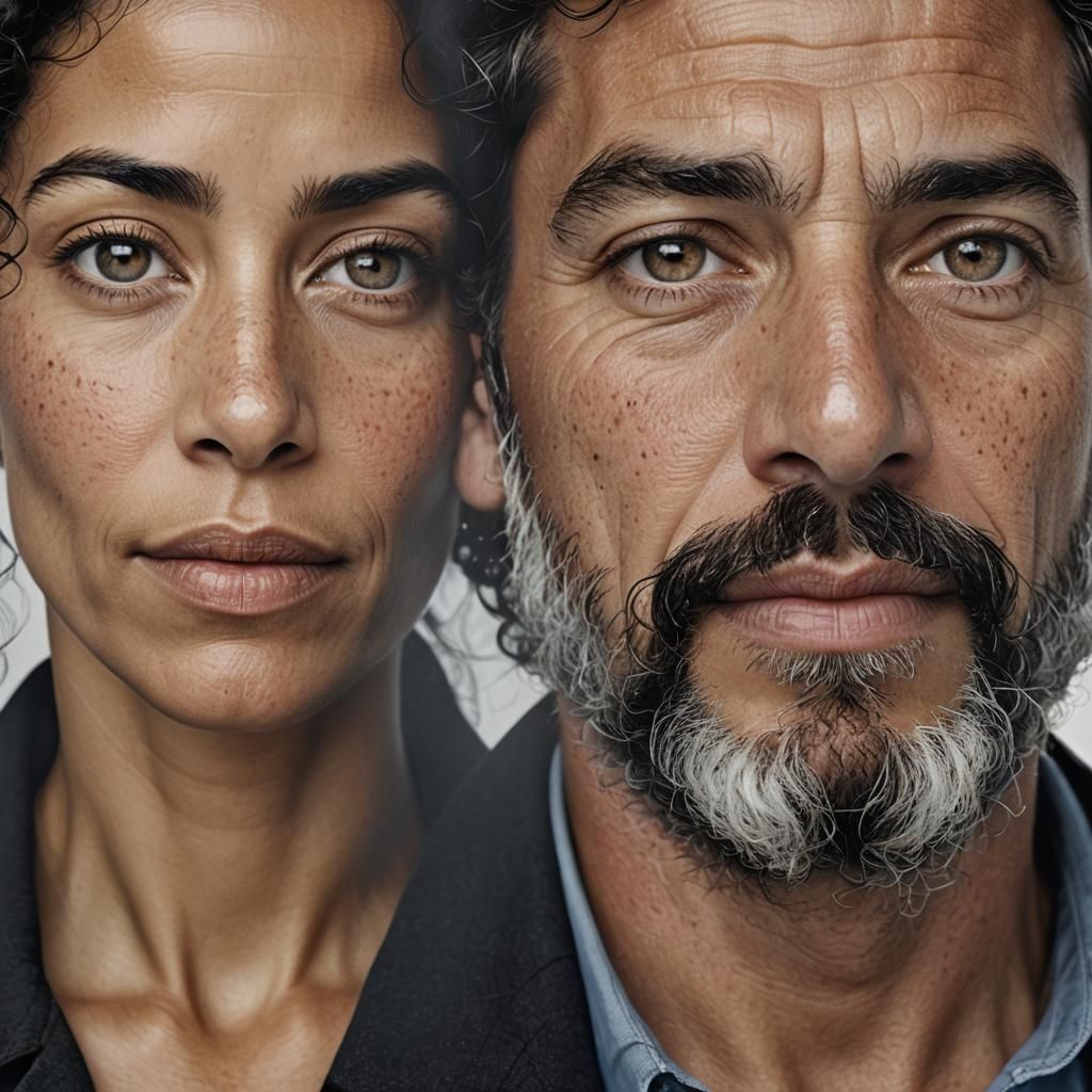 Professional Portrait of Three People in Studio Lighting