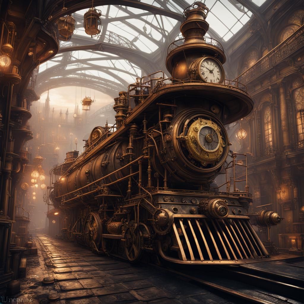 Steampunk Fantasy Concept Art in Deep Color