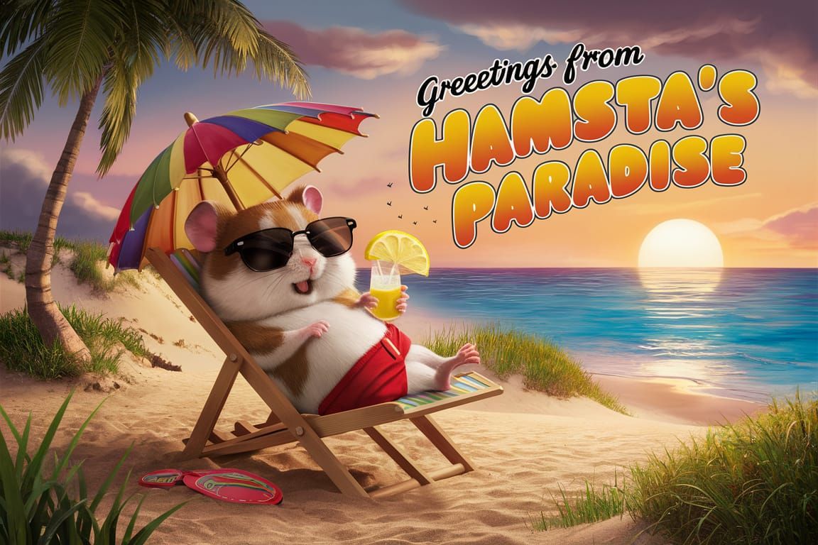 Postcard from hamster 🌅