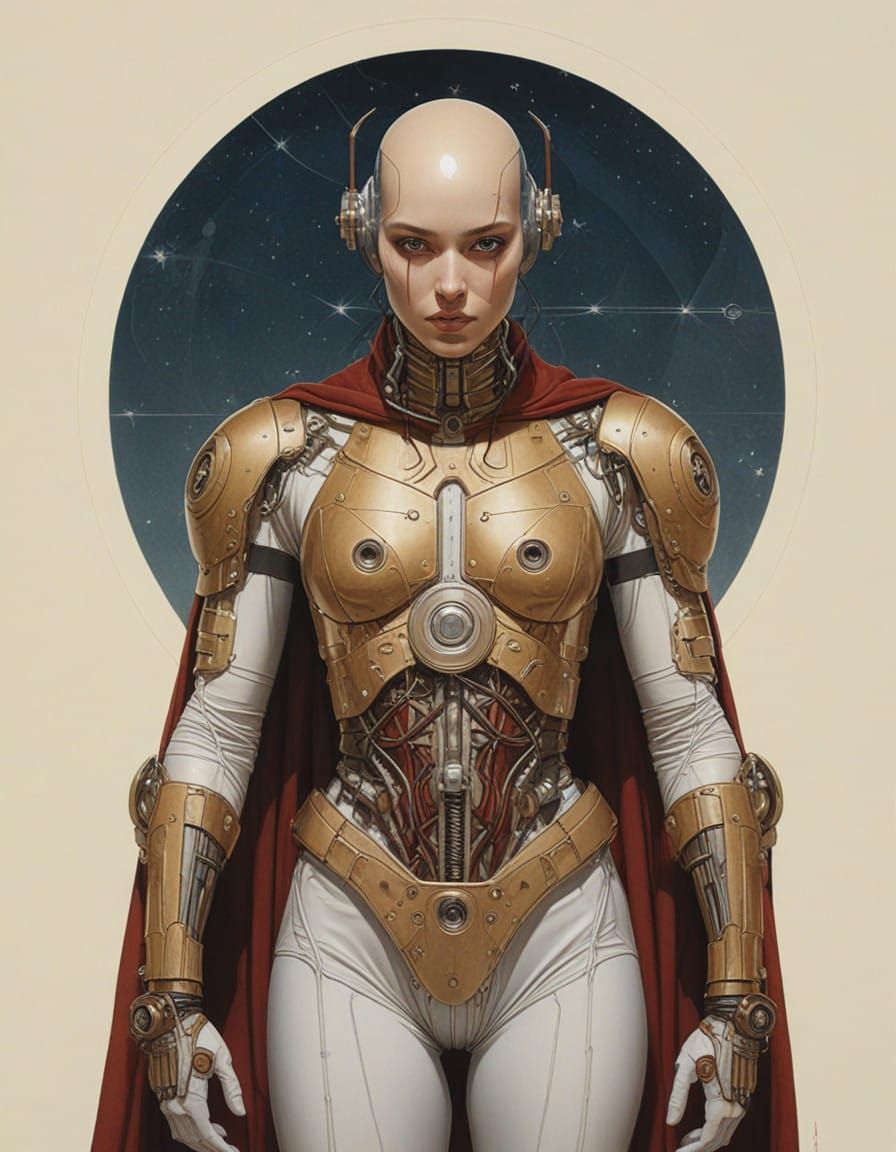 Cyborg Siren in Al-Andalus Aesthetic