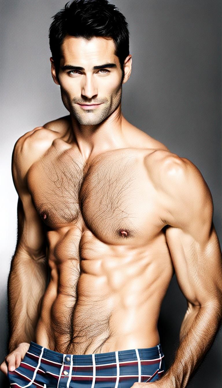 Man in Underwear AI Image