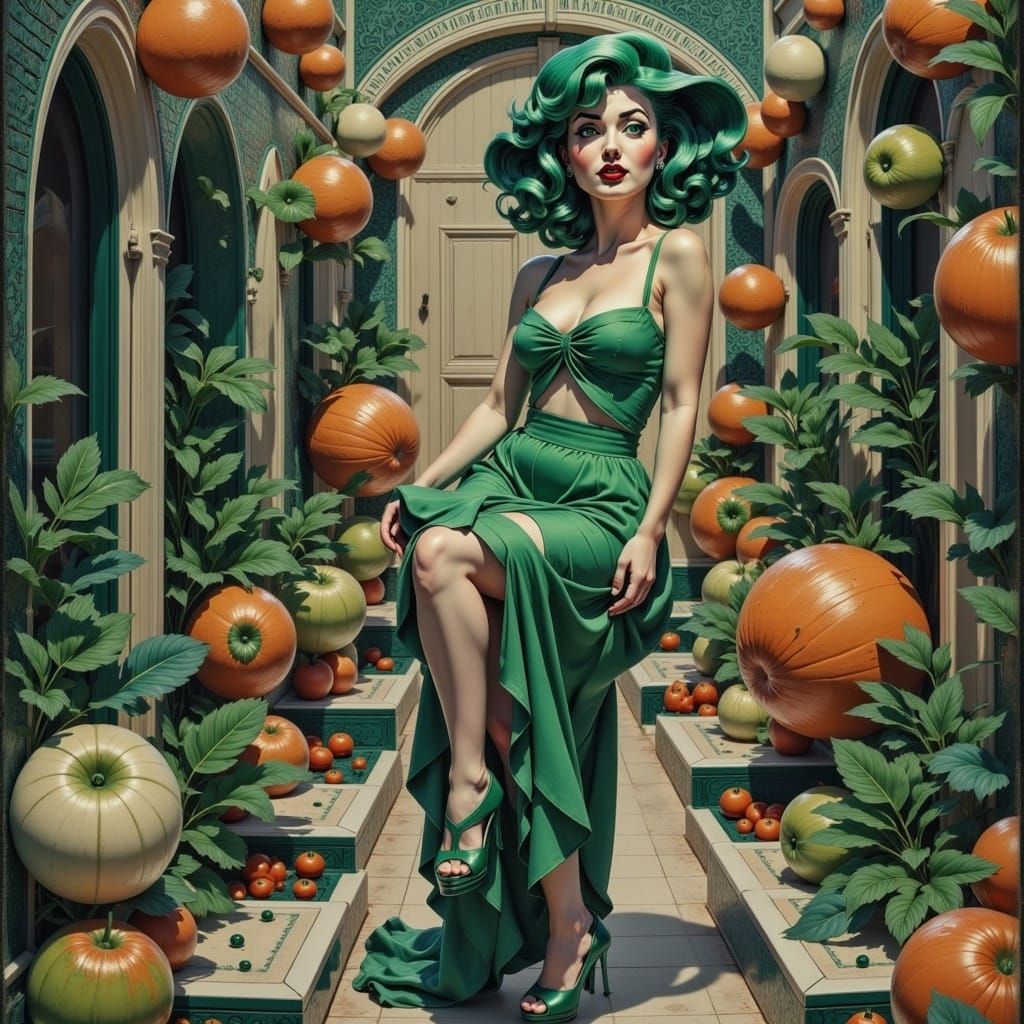 Green Moroccan Architecture in Modernist Style