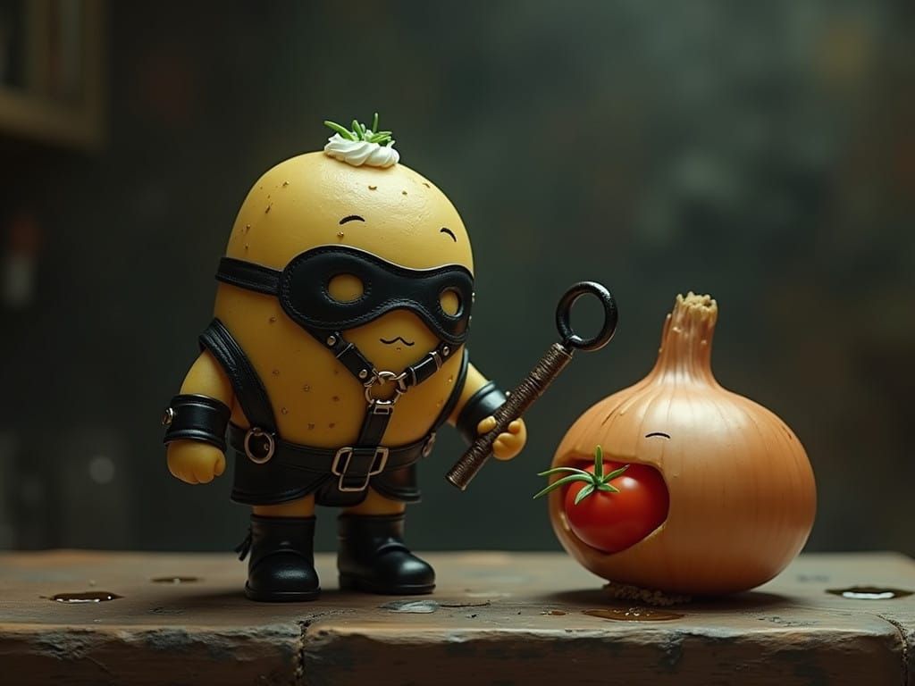 Chibi Potato Rebellion in Dark Kitchen