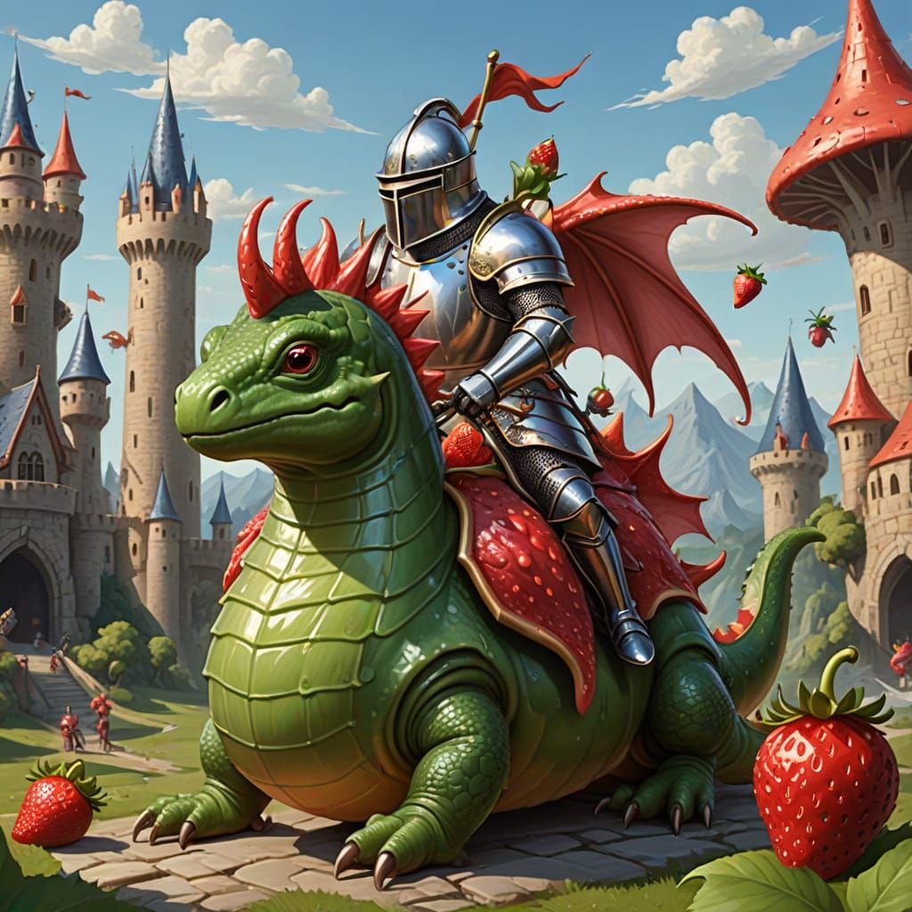 Gelatinous Knight Rides His Faithful Slug Through a Slimey F...