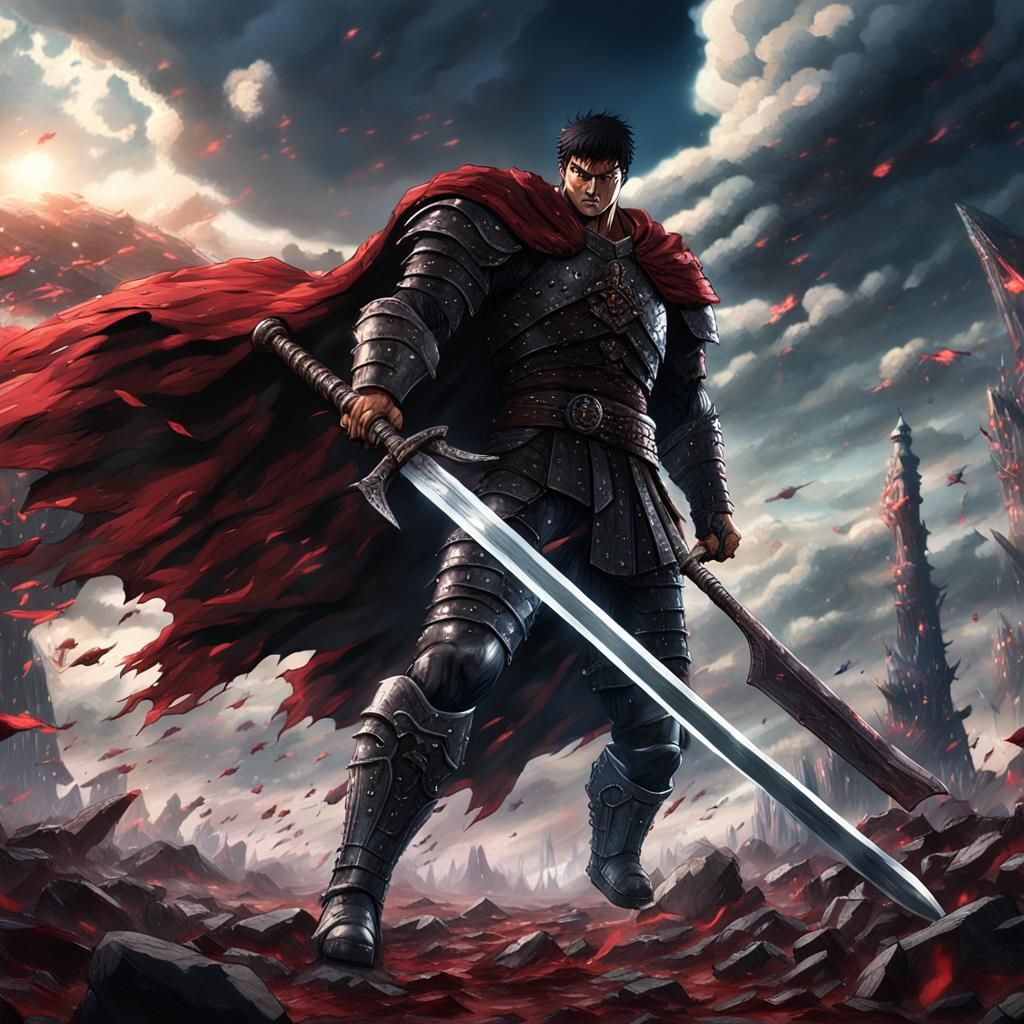 Guts from Berserk: Gargantuan Sword in Fantasy Art