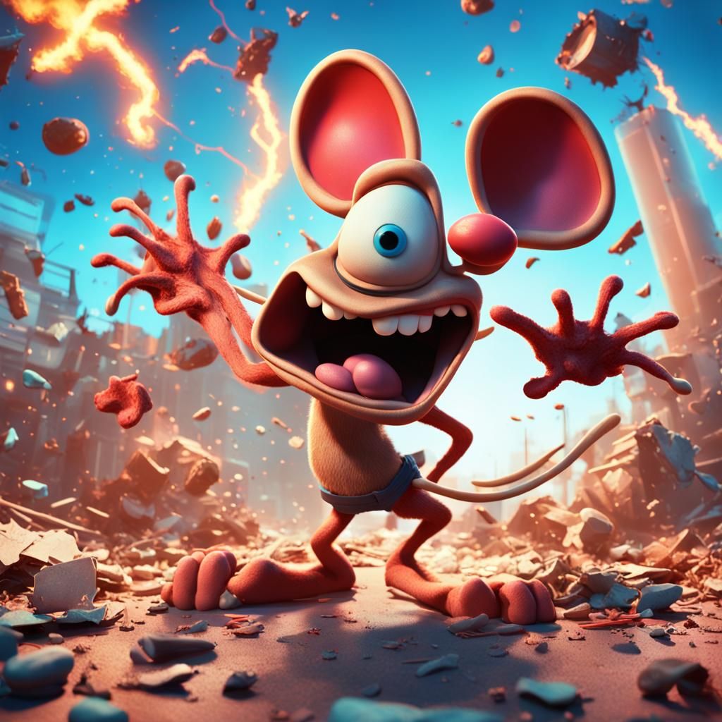 Ren and Stimpy Reimagined: 3D Digital Art