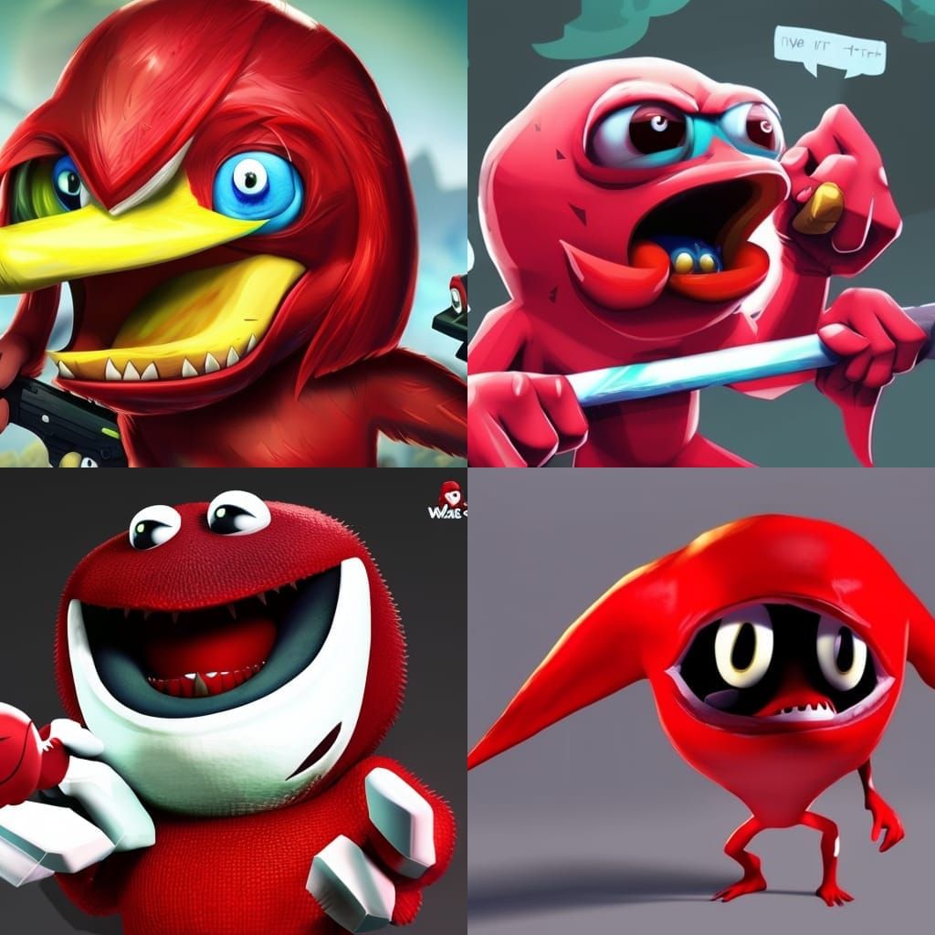 Ugandan Knuckles Digital Artwork