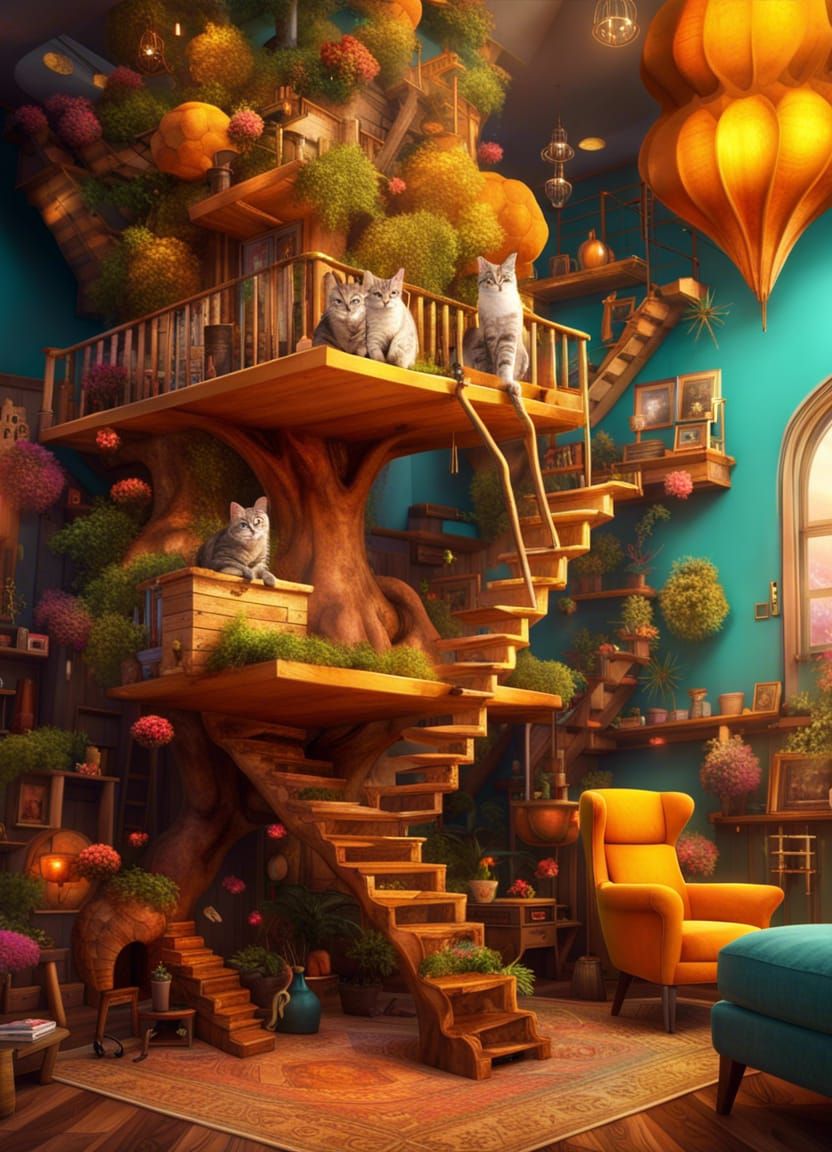 The Ultimate Cat TreeHouse