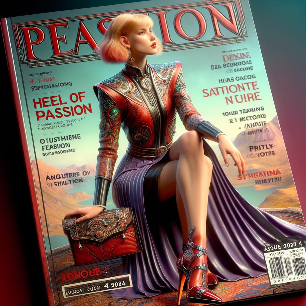 Fashion Magazine Cover: Heels of Passion, August 2024