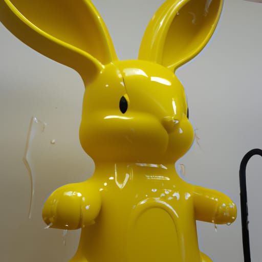 Yellow Water Bunny Generated by AI