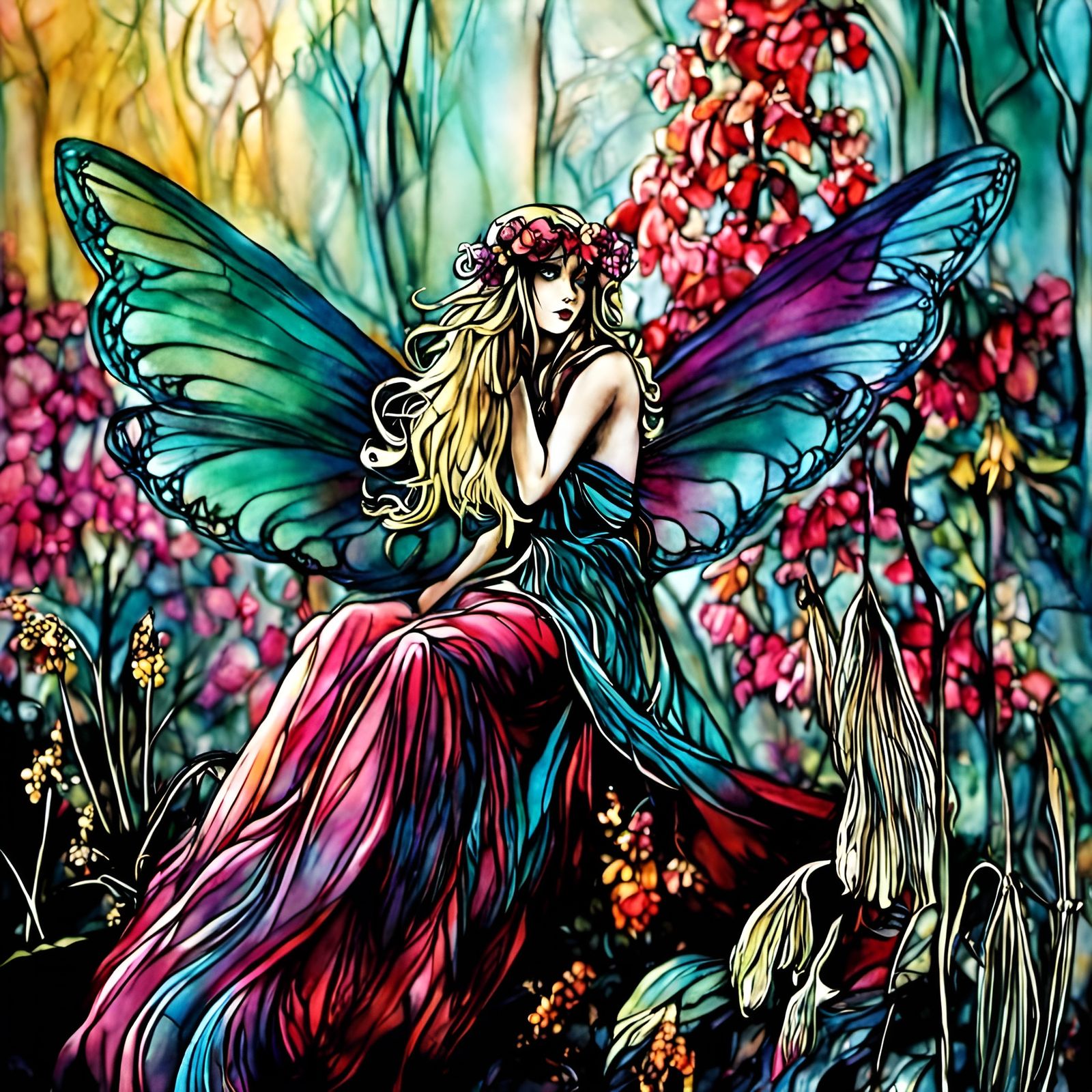 Beautiful fantasy faerie