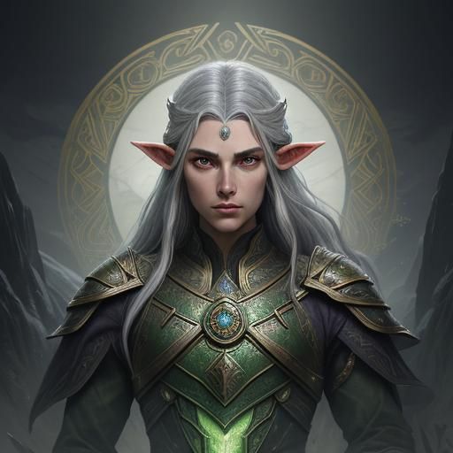 Ayleid Elf in Art Deco Style