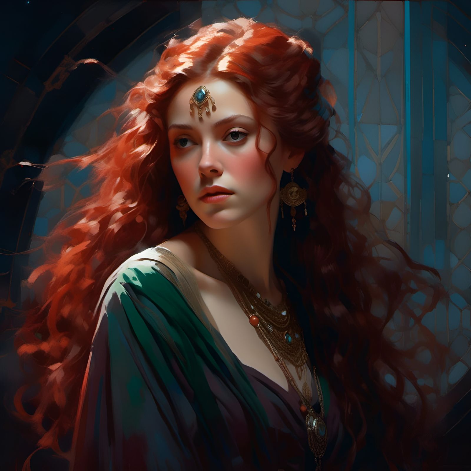 Jedi Lady in Renaissance Painting Style