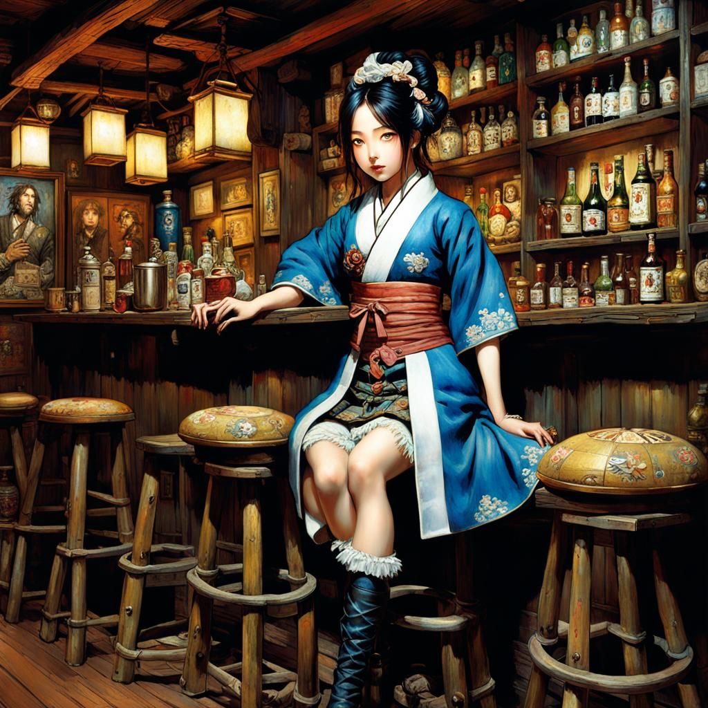 Bar tender Japanese tavern