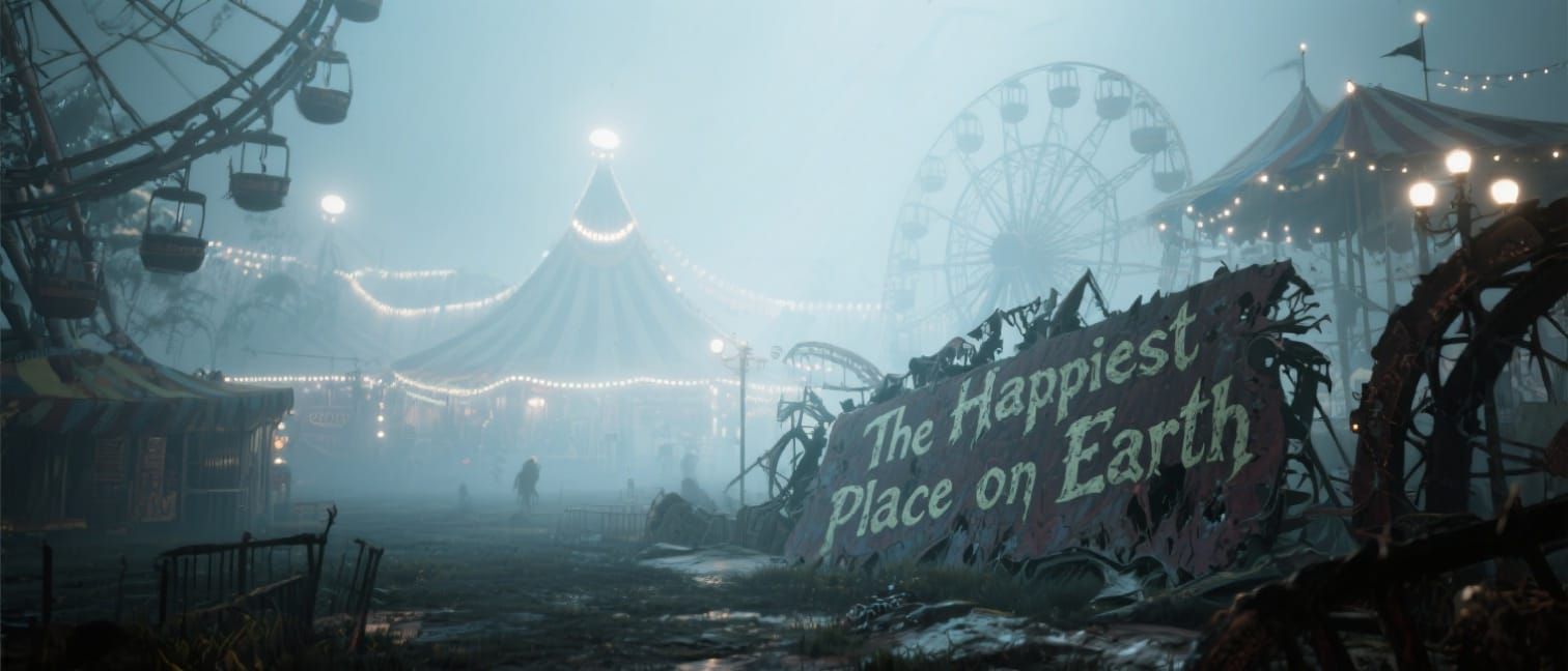 Sinister Carnival Scene in High Fantasy Style
