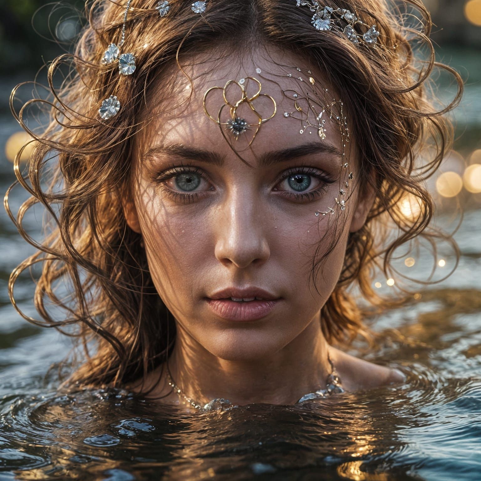 Goddess of Love and Desire in Abstract