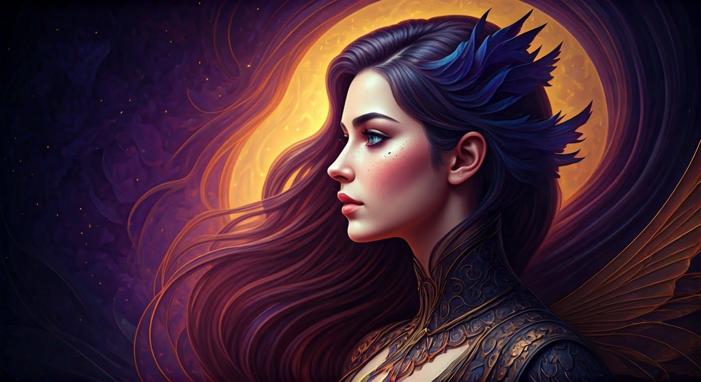 Ethereal Fantasy Dream in Volumetric Lighting