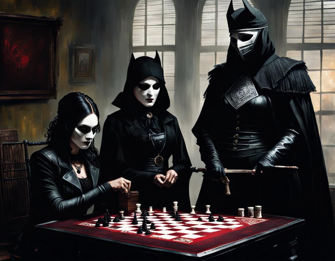 Gothic Slasher Family Game Night: Fantasy Splash Art