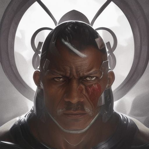 Hyperdetailed Stone Man Portrait in Unreal Engine 5