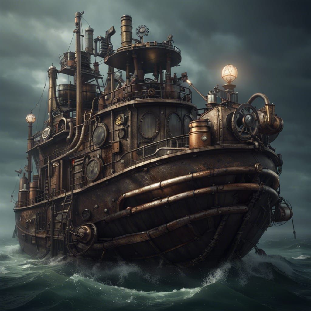 Steampunk-boat
