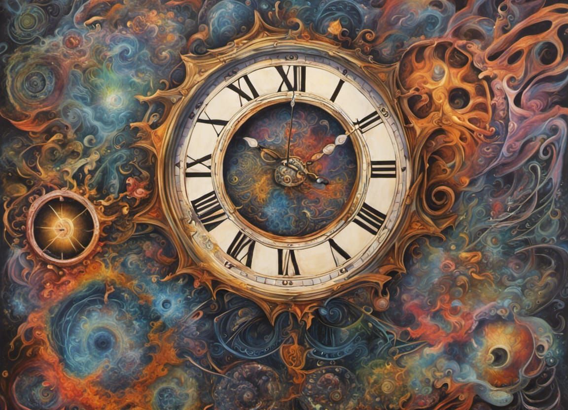 Explosive Clock: Psychedelic Visionary Art