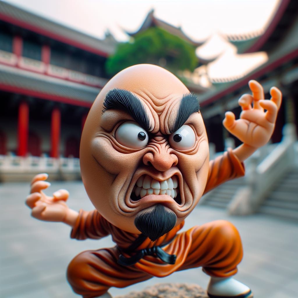 Angry egg Shaolin