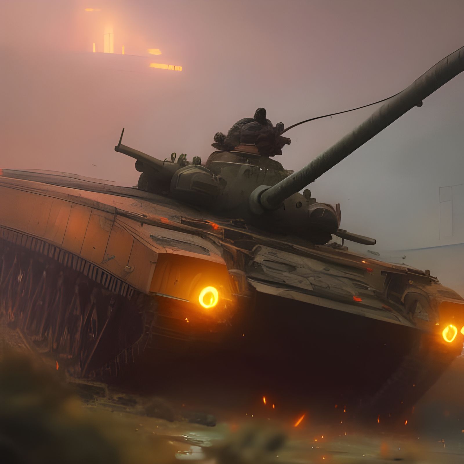 tank 8k resolution concept art by Greg Rutkowski dynamic lig...