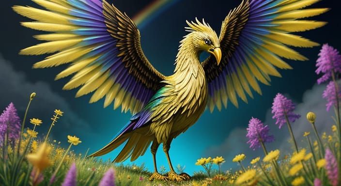 Hatching Griffin: Miniature Fantasy Concept Art