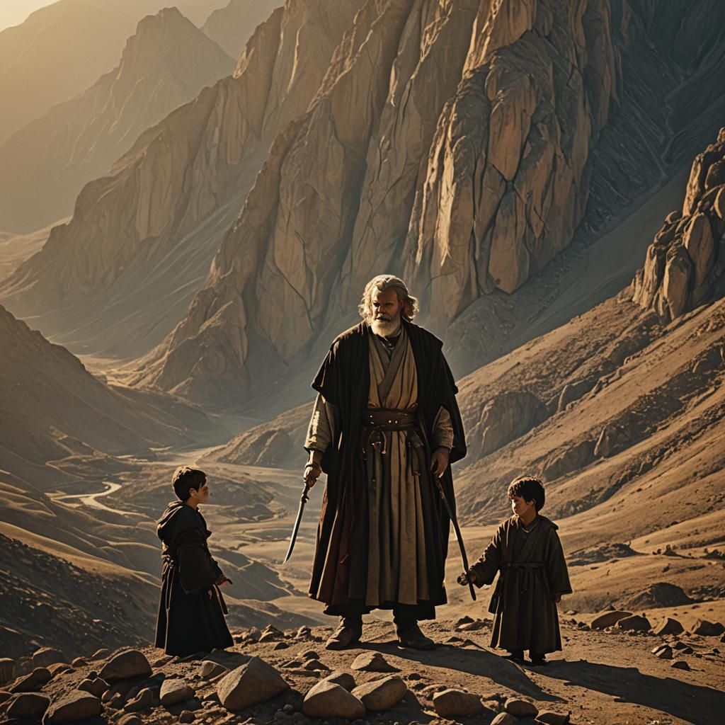 Abraham and Isaac: Dramatic Biblical Scene