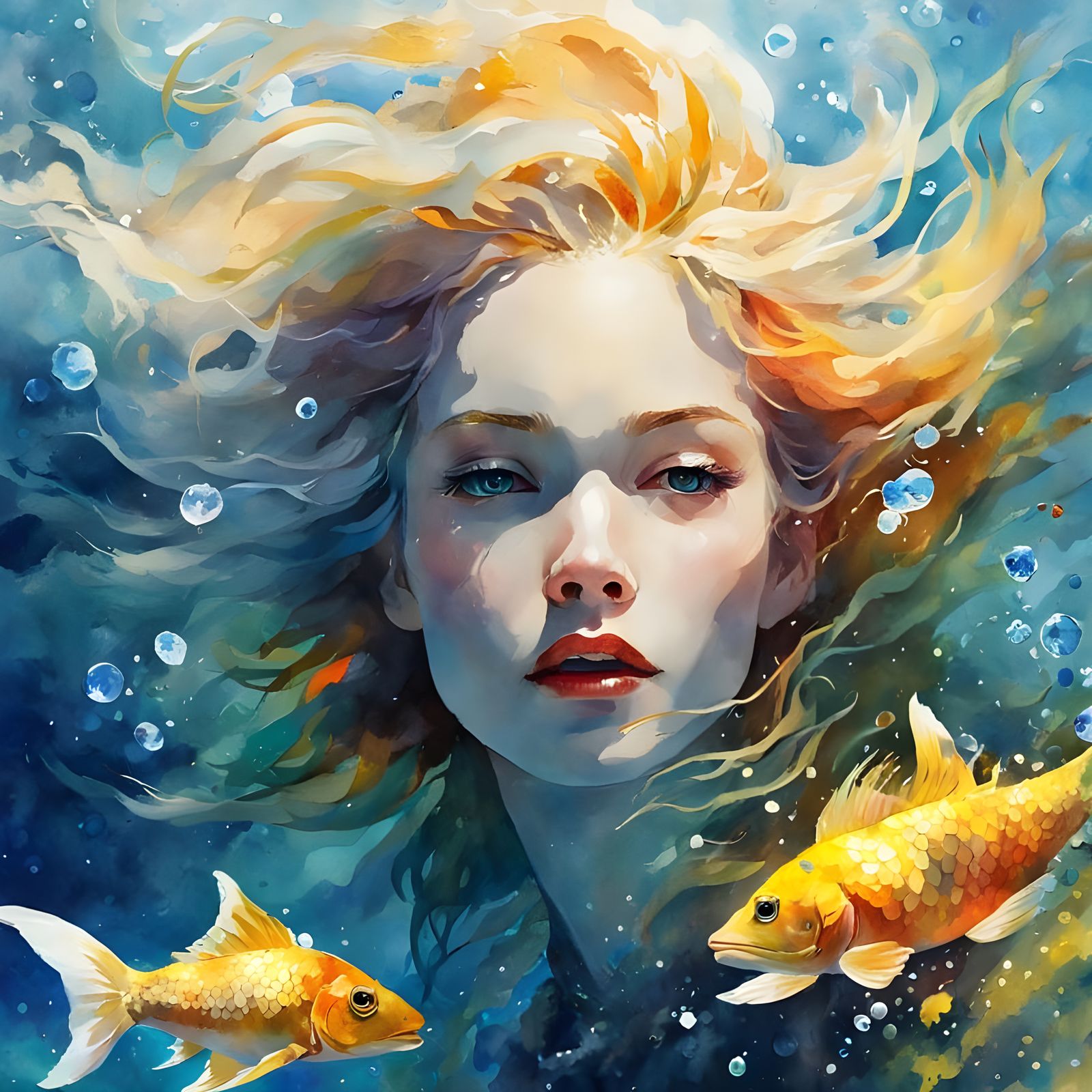Underwater portrait