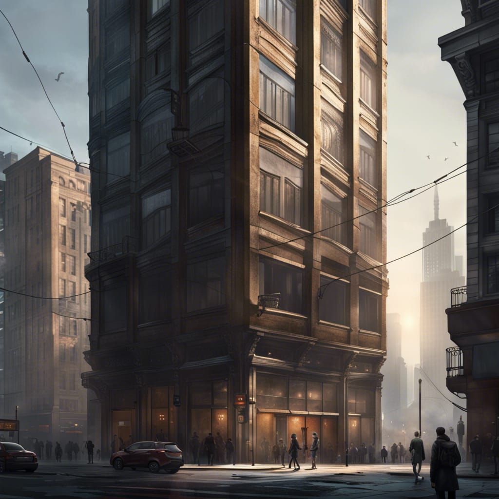 Urban Lookout: Hyperdetailed Concept Art in 8k