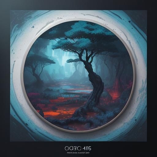 Abstract Trees with Oil Cells: Detailed Matte Painting