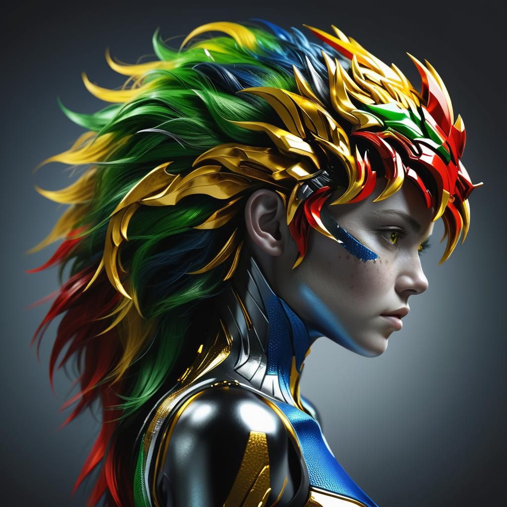 Vibrant High-Resolution Image with Realistic Skin