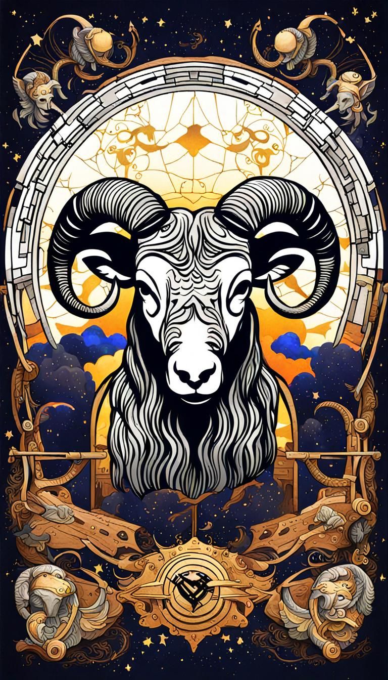 Aries Zodiac Sign Generated by AI