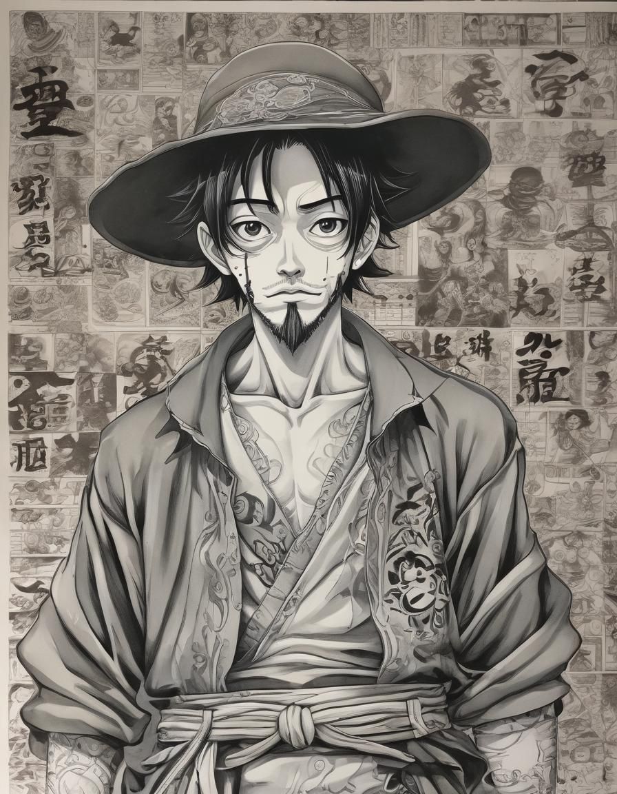 Dynamic Manga Art in Oda Style