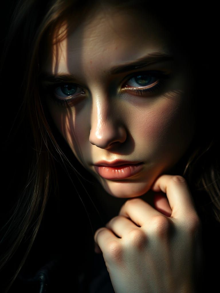 Dark Aesthetic Close-Up with Fine Details