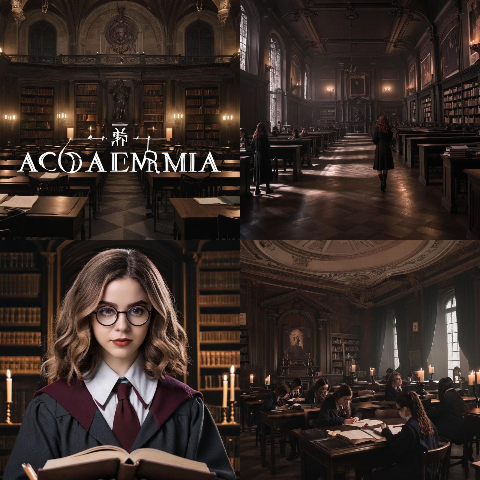Dark Academia Aesthetic Generated by AI