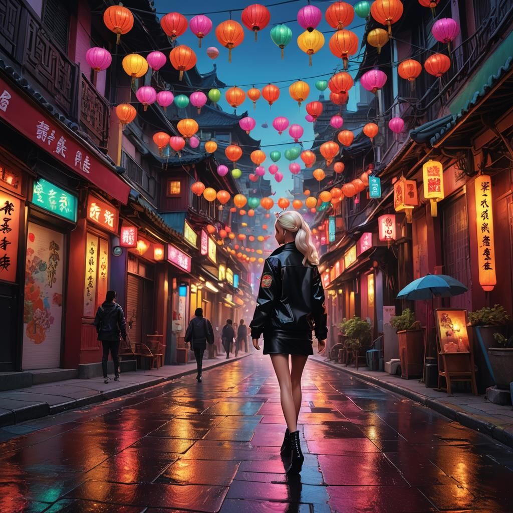 Barbie in Chinatown: Fantasy Concept Art