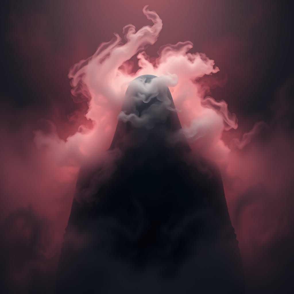 Mysterious Man in Fog, Fantasy Matte Painting