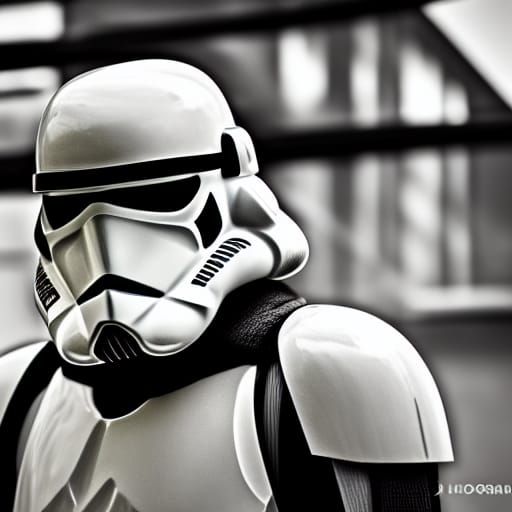 Clone Trooper in Professional Photography Style