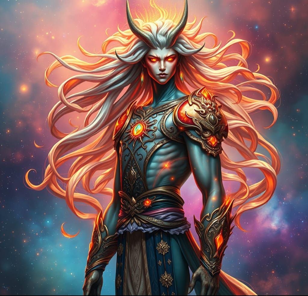 Primordial Celestial Being Radiates Power and Balance